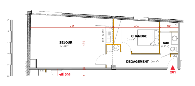 Plan du lot 201